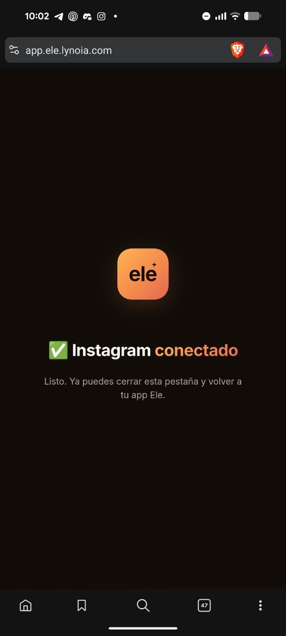 Instagram conectado